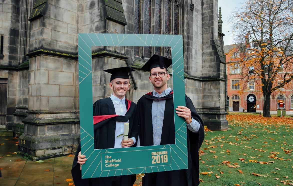 Sheffield College alumni celebrate with graduates on their degree success