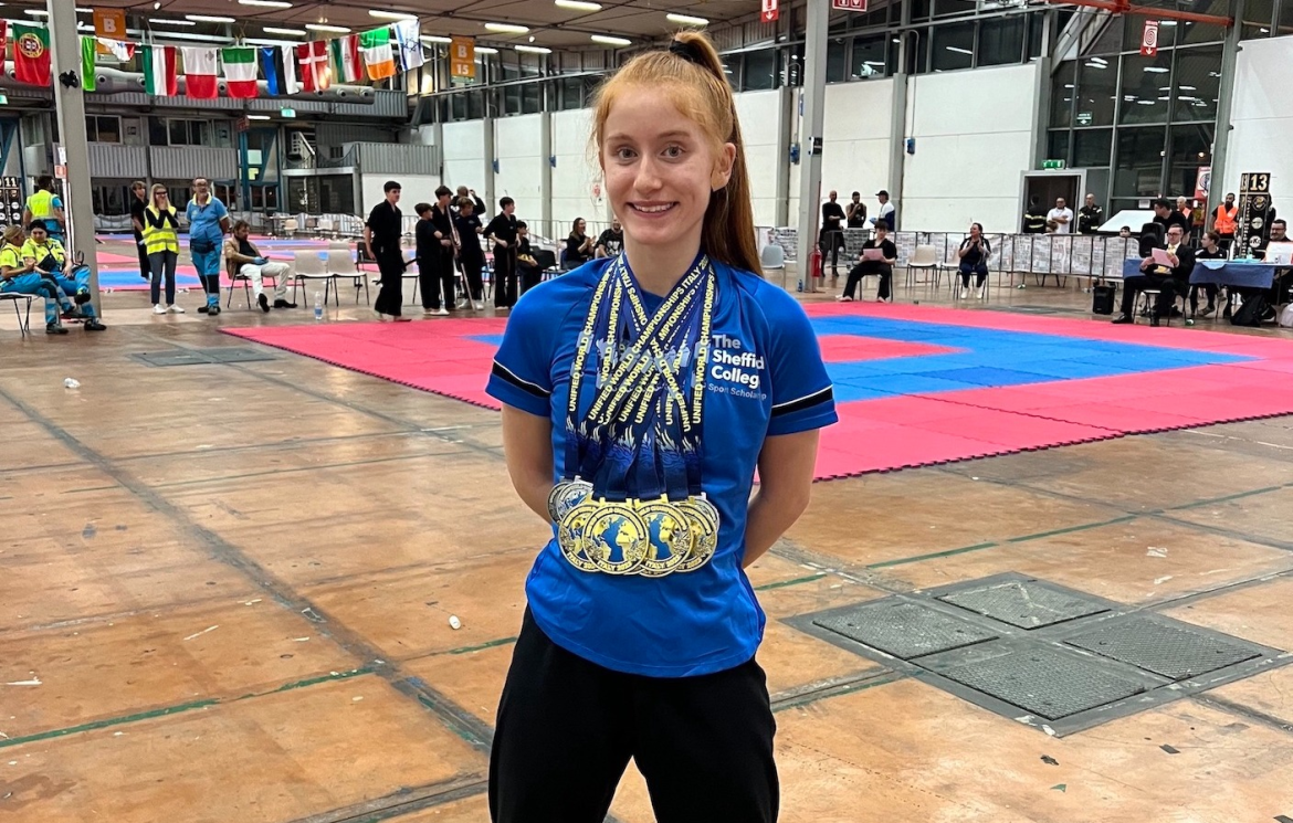 Ella celebrates world championship kickboxing medal success