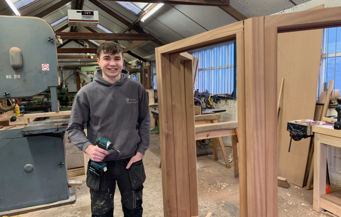 News Joinery Apprentice Tim Enjoys Building The Skills For His Future Career The Sheffield College