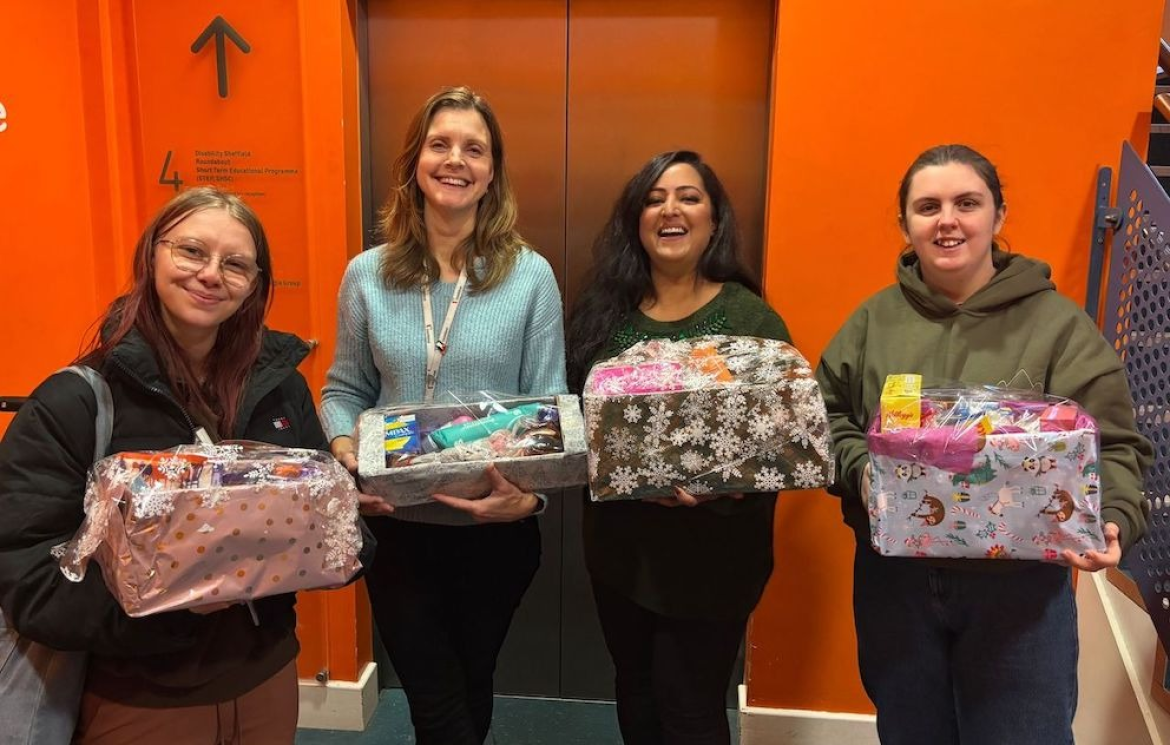 Student fundraiser at The Sheffield College makes a difference this Christmas